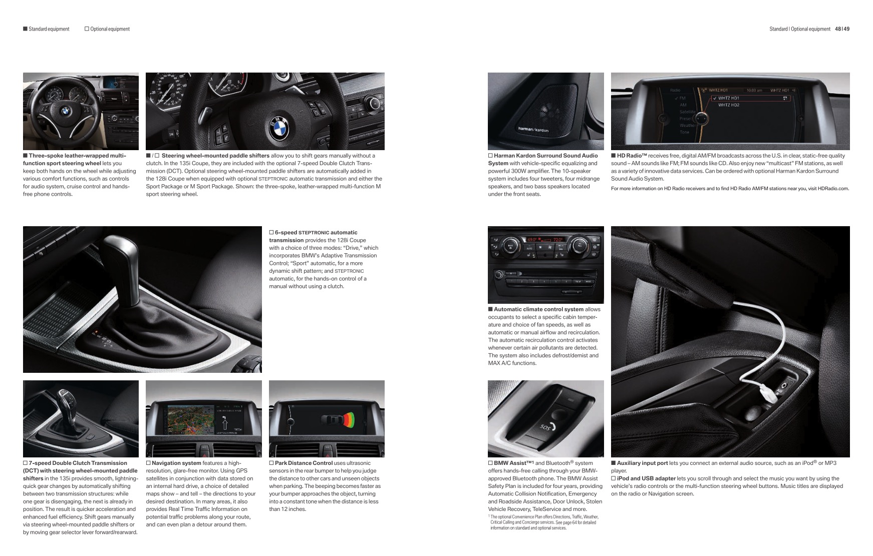 2011 BMW 1-Series Coupe Brochure Page 14